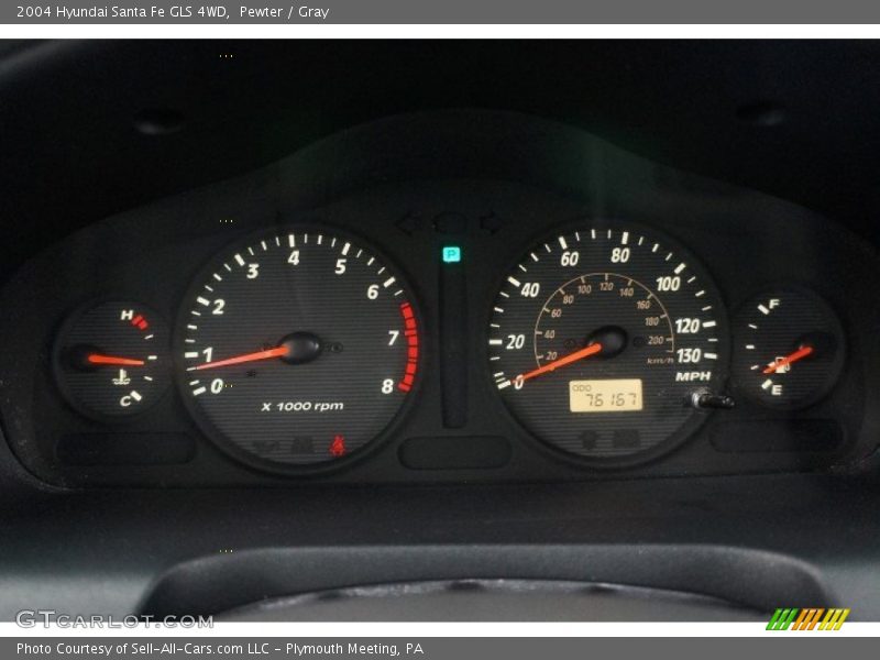 Pewter / Gray 2004 Hyundai Santa Fe GLS 4WD