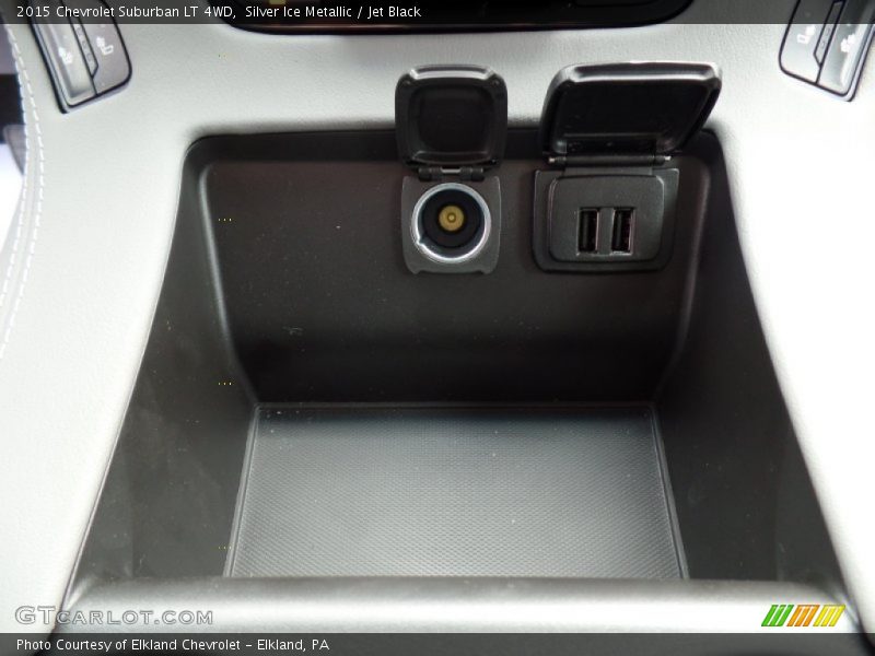 Silver Ice Metallic / Jet Black 2015 Chevrolet Suburban LT 4WD