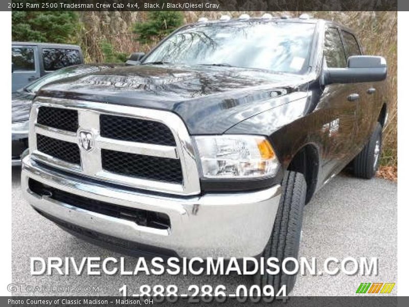 Black / Black/Diesel Gray 2015 Ram 2500 Tradesman Crew Cab 4x4