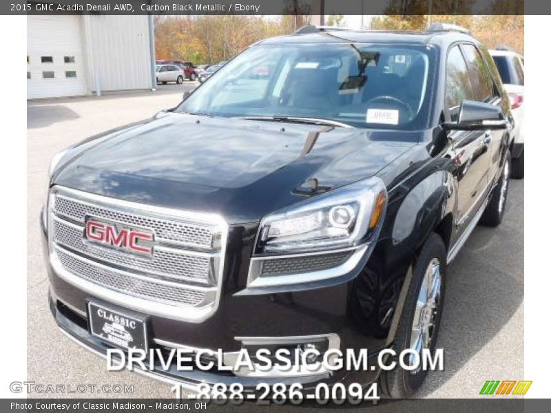 Carbon Black Metallic / Ebony 2015 GMC Acadia Denali AWD