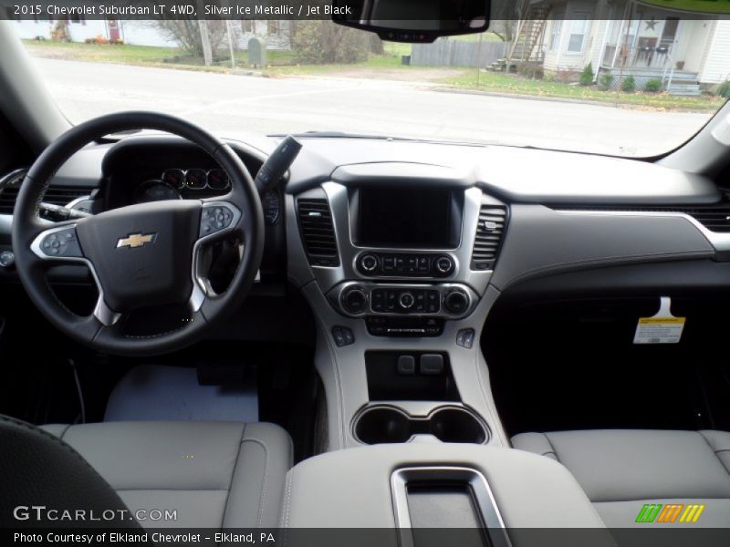 Silver Ice Metallic / Jet Black 2015 Chevrolet Suburban LT 4WD
