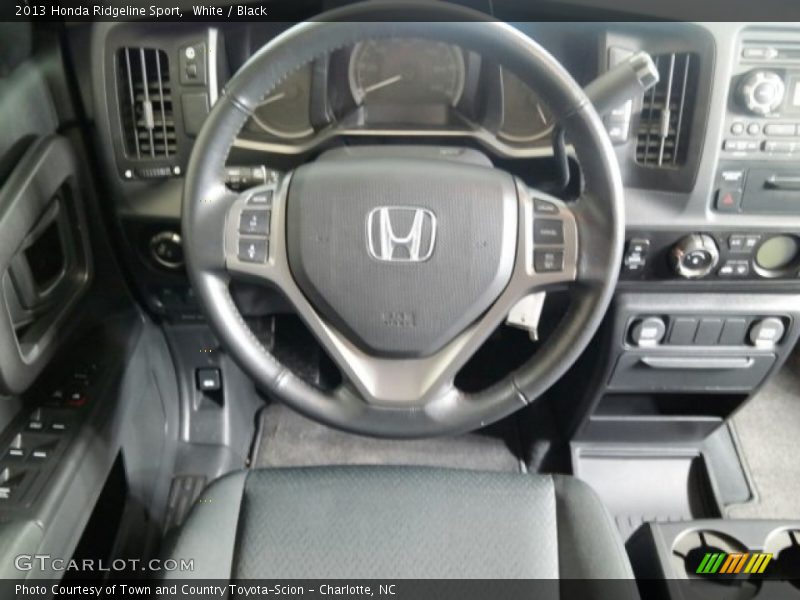 White / Black 2013 Honda Ridgeline Sport