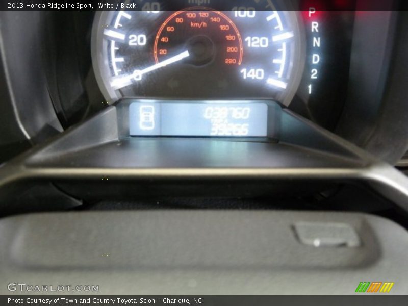 White / Black 2013 Honda Ridgeline Sport