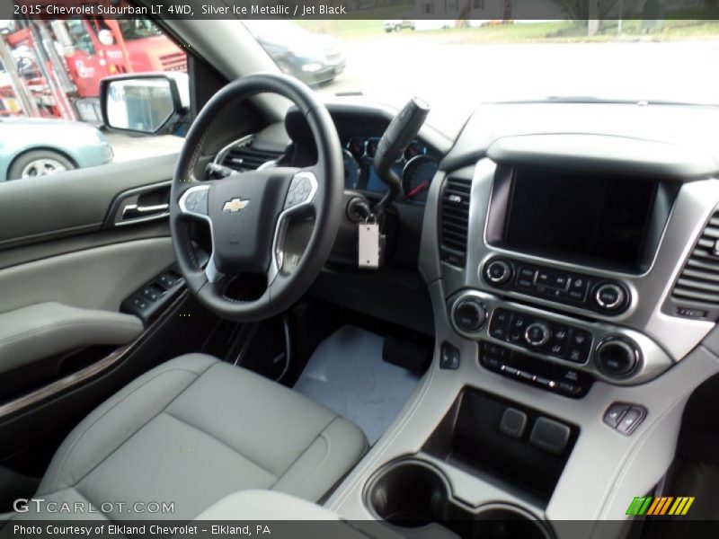 Silver Ice Metallic / Jet Black 2015 Chevrolet Suburban LT 4WD