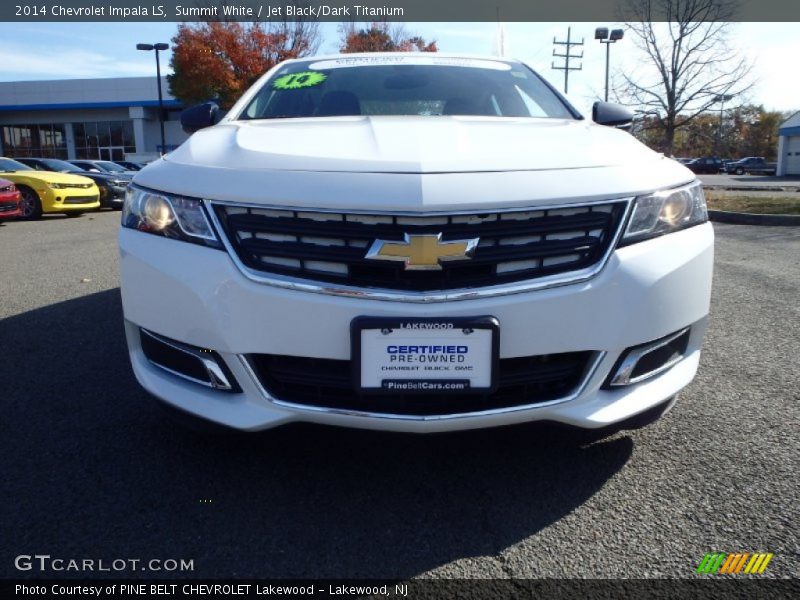 Summit White / Jet Black/Dark Titanium 2014 Chevrolet Impala LS