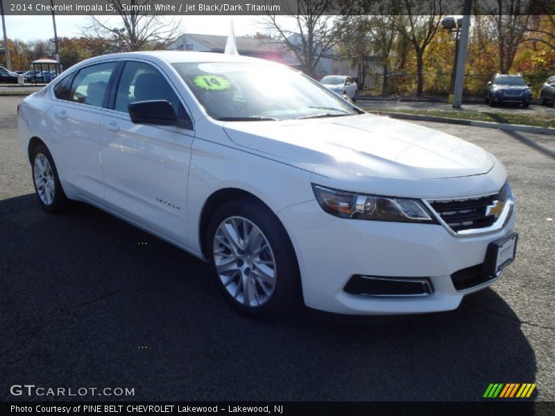 Summit White / Jet Black/Dark Titanium 2014 Chevrolet Impala LS