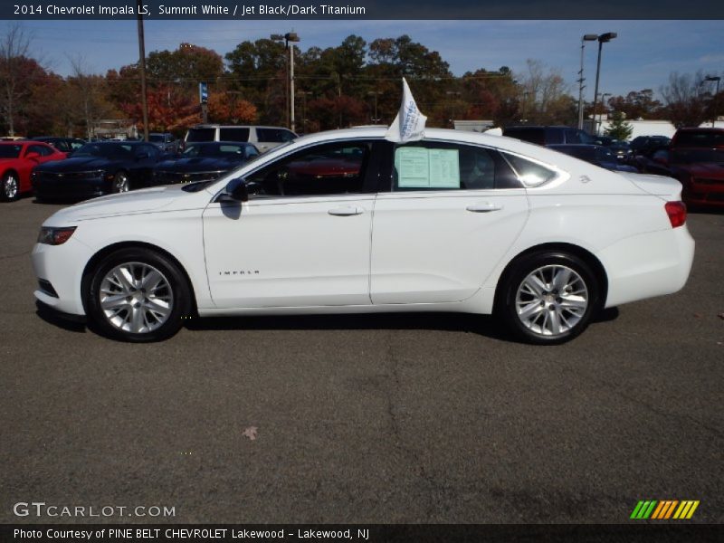 Summit White / Jet Black/Dark Titanium 2014 Chevrolet Impala LS