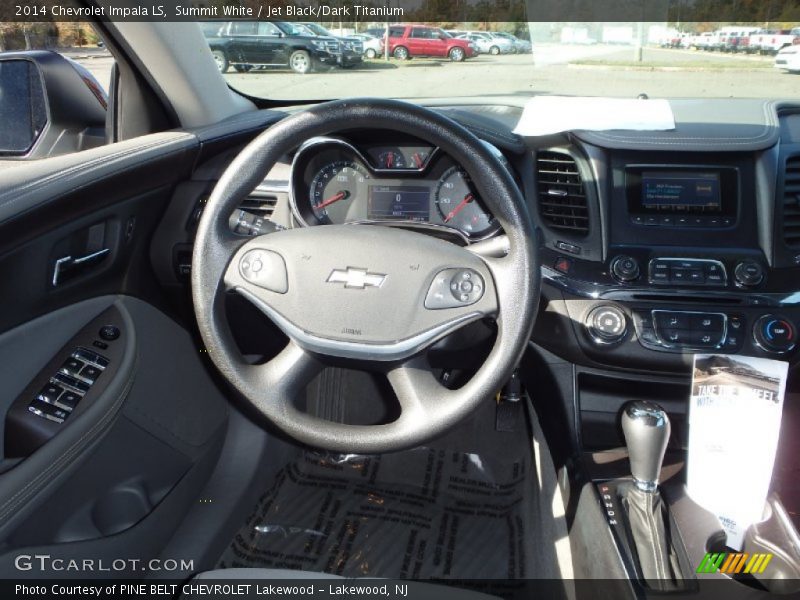 Summit White / Jet Black/Dark Titanium 2014 Chevrolet Impala LS