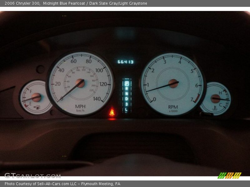 Midnight Blue Pearlcoat / Dark Slate Gray/Light Graystone 2006 Chrysler 300