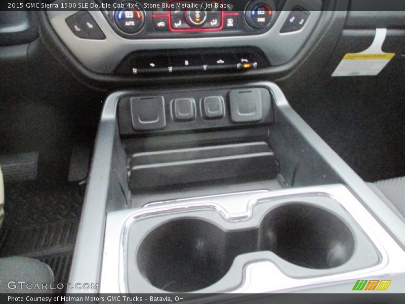 Stone Blue Metallic / Jet Black 2015 GMC Sierra 1500 SLE Double Cab 4x4