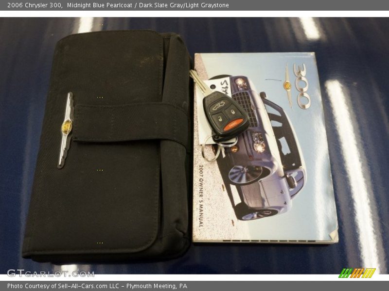 Midnight Blue Pearlcoat / Dark Slate Gray/Light Graystone 2006 Chrysler 300