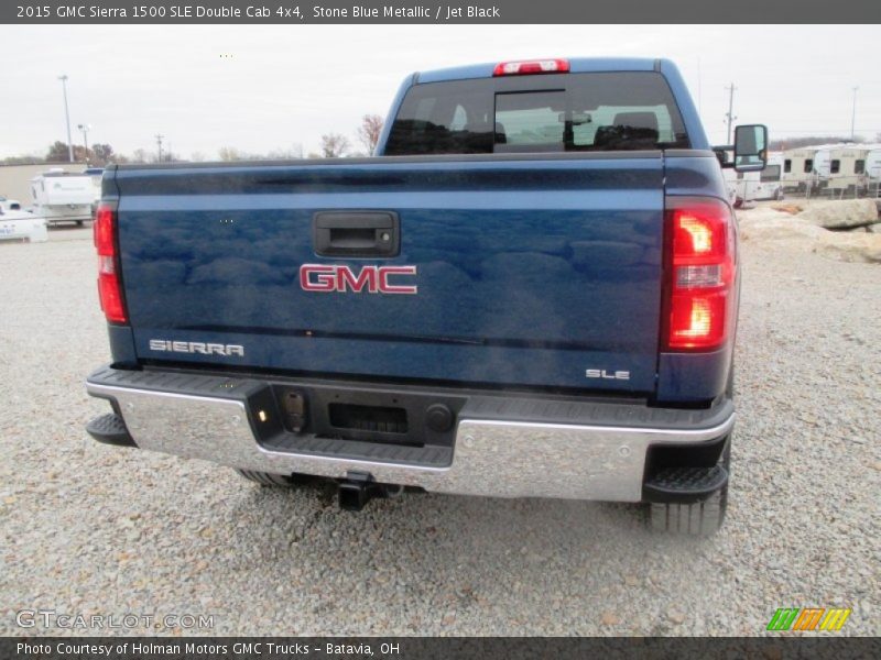 Stone Blue Metallic / Jet Black 2015 GMC Sierra 1500 SLE Double Cab 4x4