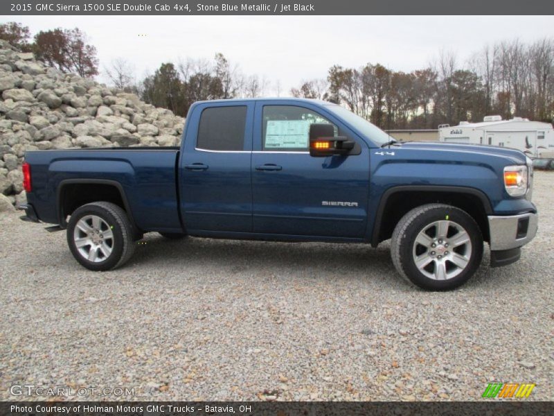  2015 Sierra 1500 SLE Double Cab 4x4 Stone Blue Metallic