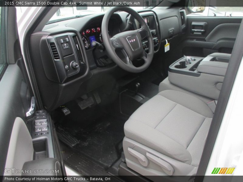 Summit White / Jet Black/Dark Ash 2015 GMC Sierra 1500 Double Cab 4x4