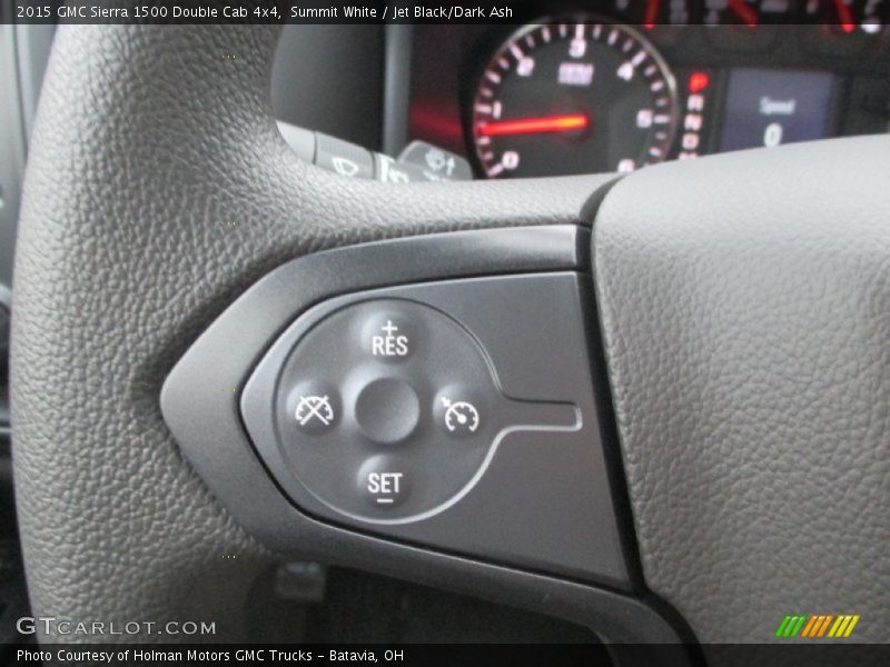 Summit White / Jet Black/Dark Ash 2015 GMC Sierra 1500 Double Cab 4x4