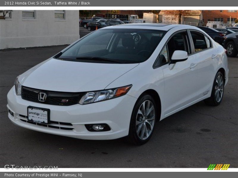 Taffeta White / Black 2012 Honda Civic Si Sedan