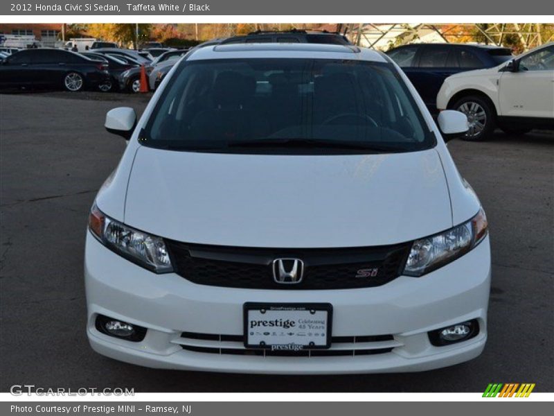 Taffeta White / Black 2012 Honda Civic Si Sedan