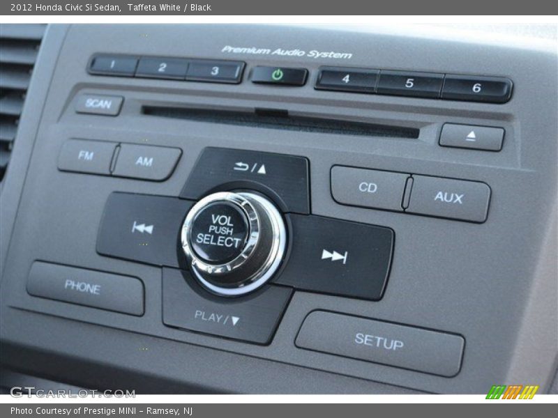 Taffeta White / Black 2012 Honda Civic Si Sedan