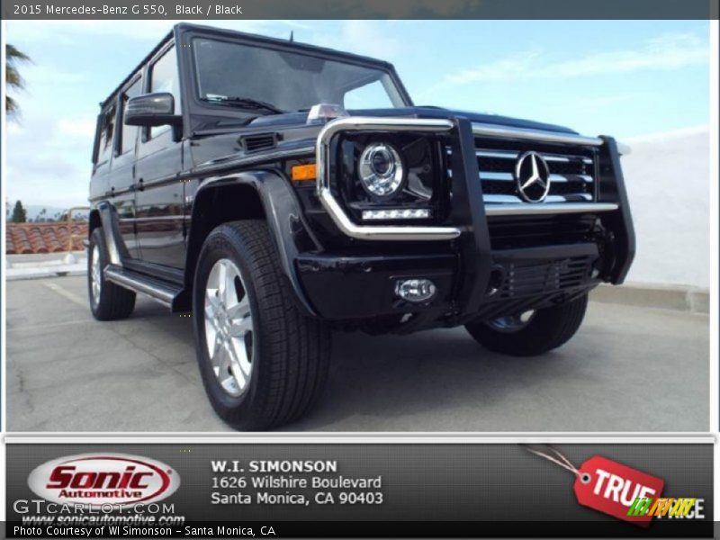 Black / Black 2015 Mercedes-Benz G 550