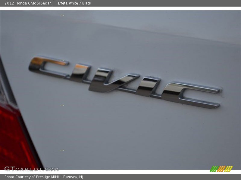 Taffeta White / Black 2012 Honda Civic Si Sedan