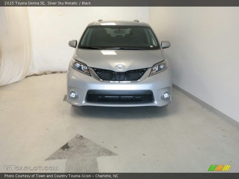 Silver Sky Metallic / Black 2015 Toyota Sienna SE