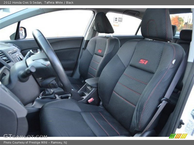 Taffeta White / Black 2012 Honda Civic Si Sedan