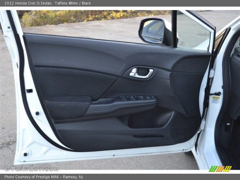 Taffeta White / Black 2012 Honda Civic Si Sedan