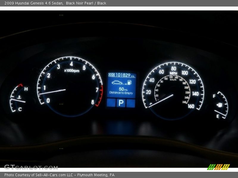 Black Noir Pearl / Black 2009 Hyundai Genesis 4.6 Sedan