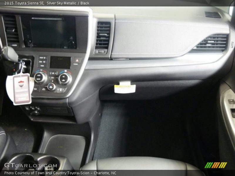 Silver Sky Metallic / Black 2015 Toyota Sienna SE
