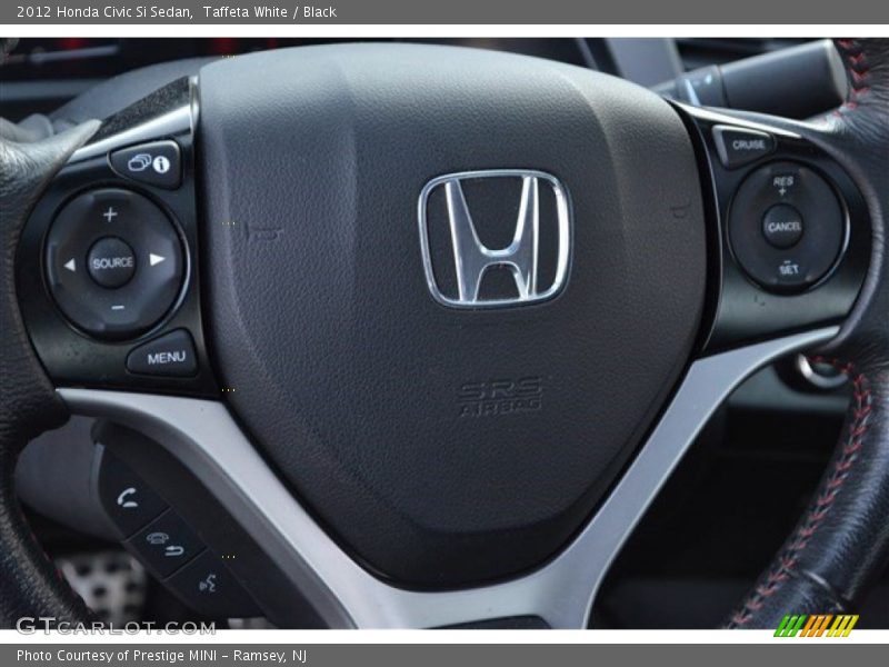 Taffeta White / Black 2012 Honda Civic Si Sedan