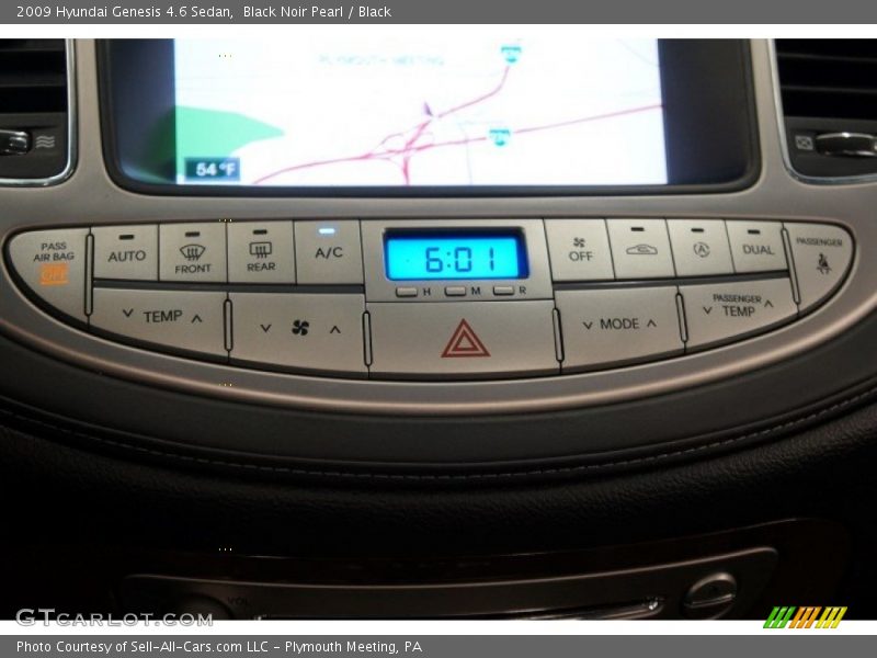 Black Noir Pearl / Black 2009 Hyundai Genesis 4.6 Sedan