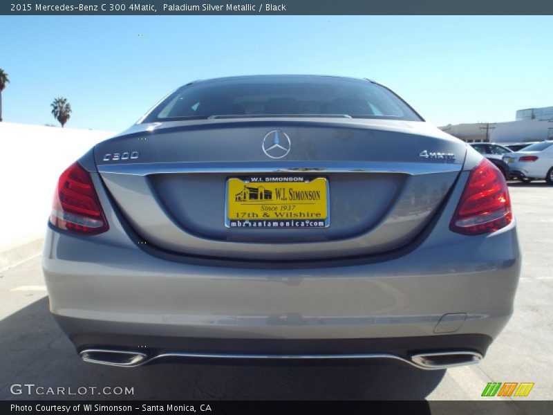 Paladium Silver Metallic / Black 2015 Mercedes-Benz C 300 4Matic