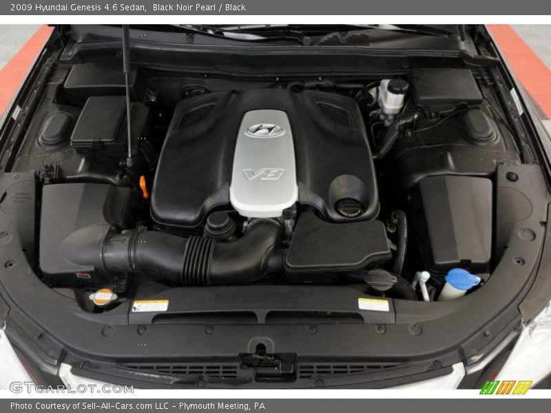 Black Noir Pearl / Black 2009 Hyundai Genesis 4.6 Sedan