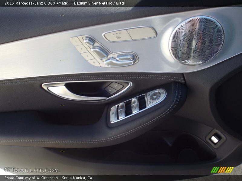 Paladium Silver Metallic / Black 2015 Mercedes-Benz C 300 4Matic