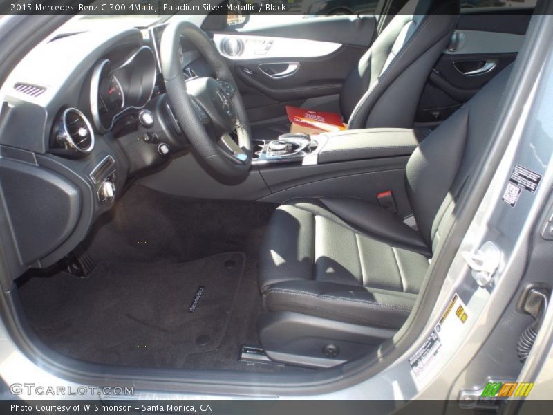 Paladium Silver Metallic / Black 2015 Mercedes-Benz C 300 4Matic
