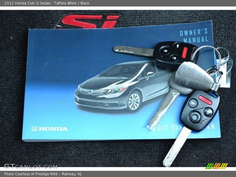 Taffeta White / Black 2012 Honda Civic Si Sedan