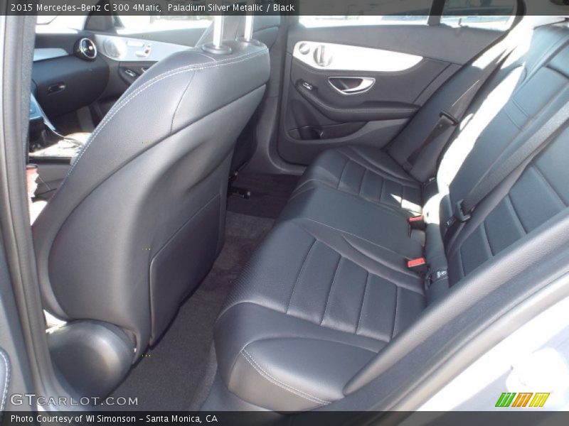 Paladium Silver Metallic / Black 2015 Mercedes-Benz C 300 4Matic