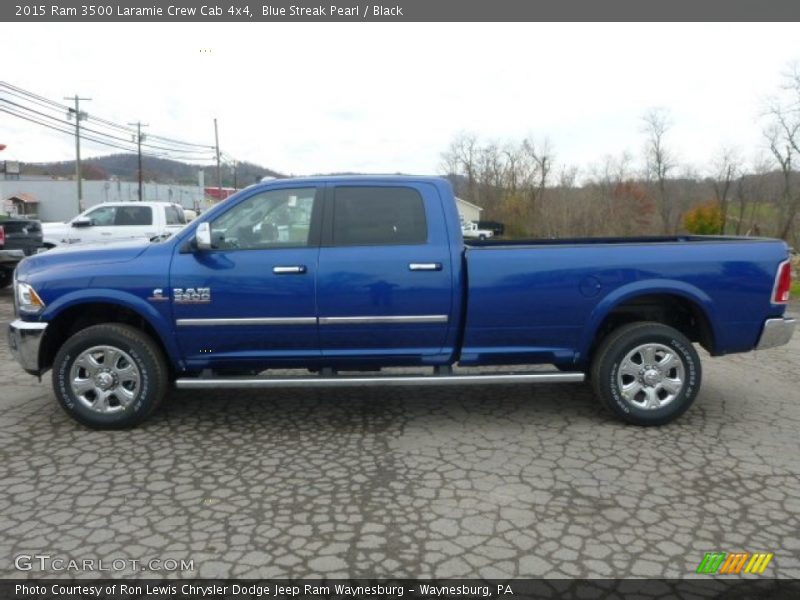  2015 3500 Laramie Crew Cab 4x4 Blue Streak Pearl
