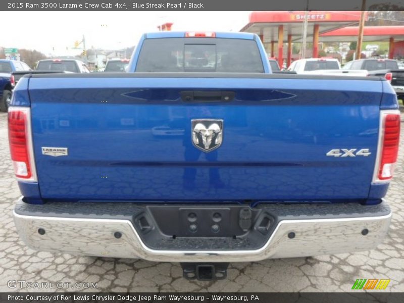 Blue Streak Pearl / Black 2015 Ram 3500 Laramie Crew Cab 4x4