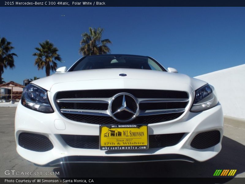 Polar White / Black 2015 Mercedes-Benz C 300 4Matic