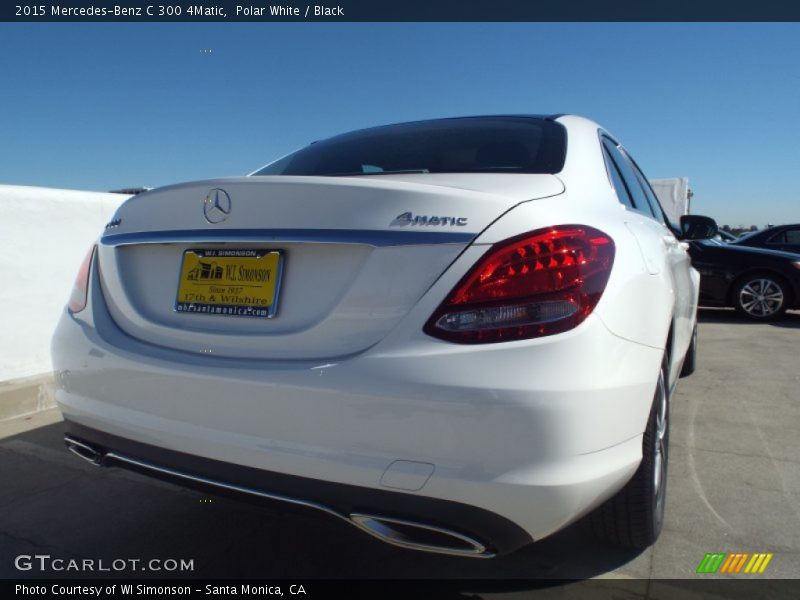 Polar White / Black 2015 Mercedes-Benz C 300 4Matic