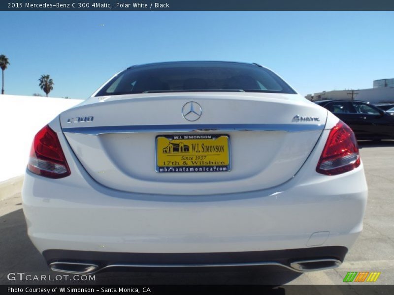 Polar White / Black 2015 Mercedes-Benz C 300 4Matic