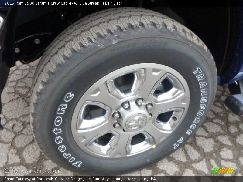 Blue Streak Pearl / Black 2015 Ram 3500 Laramie Crew Cab 4x4