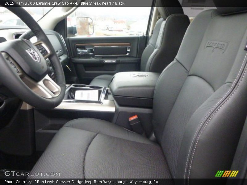 Blue Streak Pearl / Black 2015 Ram 3500 Laramie Crew Cab 4x4