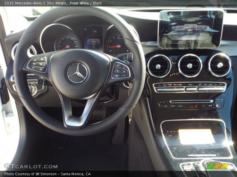 Polar White / Black 2015 Mercedes-Benz C 300 4Matic