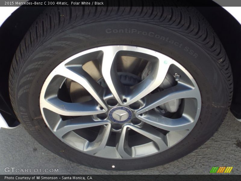 Polar White / Black 2015 Mercedes-Benz C 300 4Matic