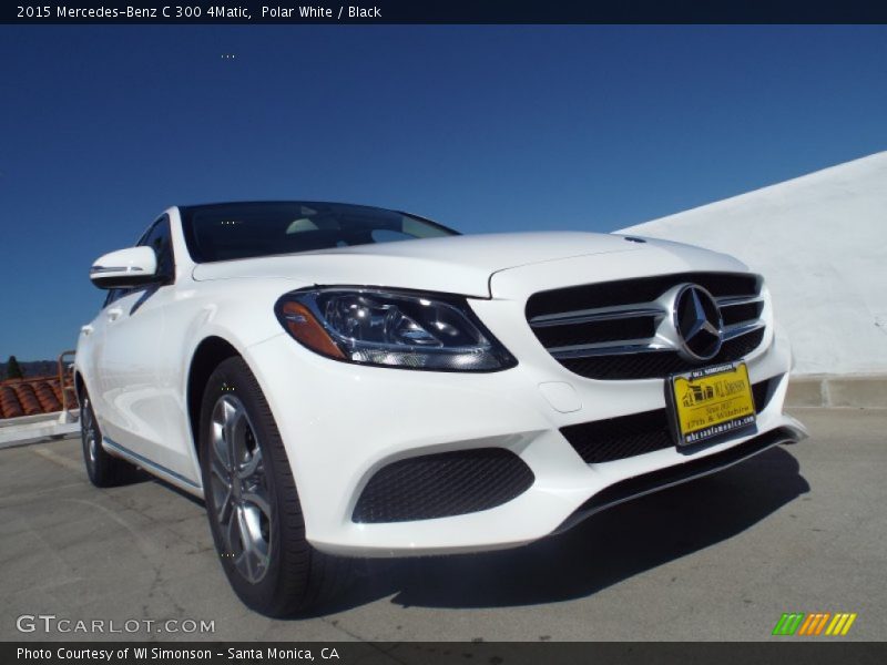 Polar White / Black 2015 Mercedes-Benz C 300 4Matic