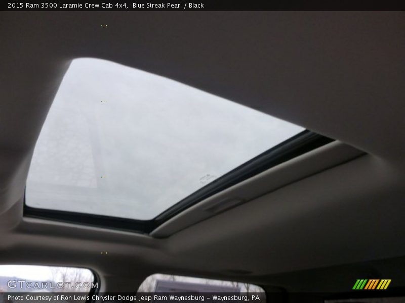 Blue Streak Pearl / Black 2015 Ram 3500 Laramie Crew Cab 4x4