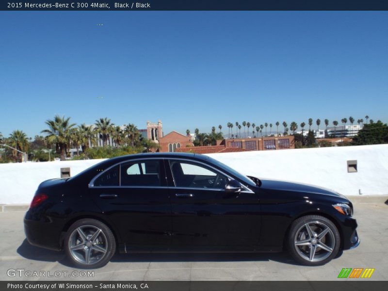 Black / Black 2015 Mercedes-Benz C 300 4Matic