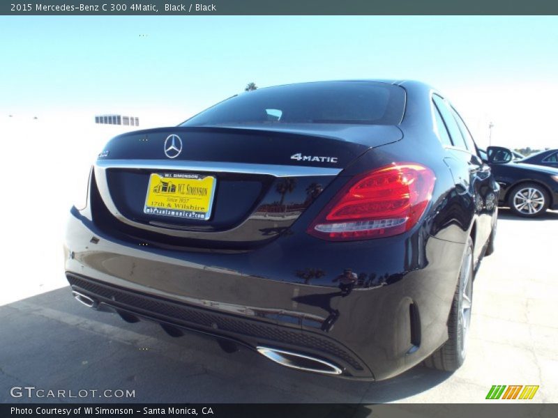 Black / Black 2015 Mercedes-Benz C 300 4Matic